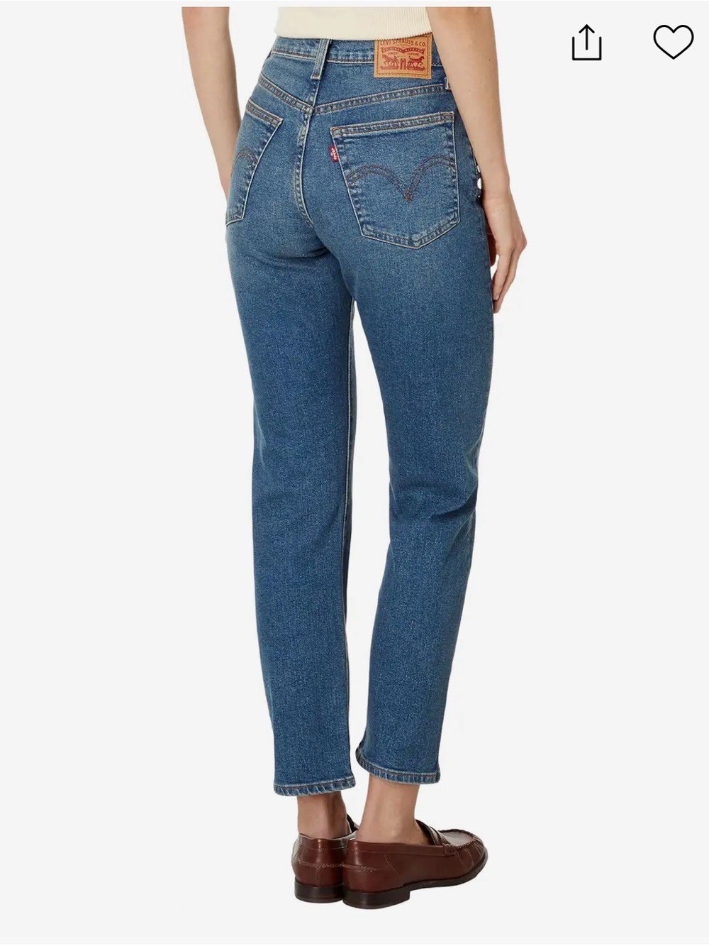 Levi's Wedgie Straight Jeans size 29 medium wash